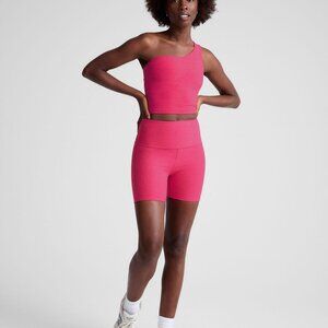 Beyond Yoga Hot Pink Spacedye Keep the Pace 5" bike short